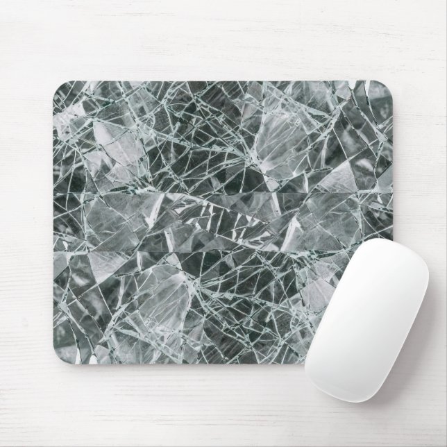 Broken Glass Surface (Style 5) Oil Painting Mouse Pad (With Mouse)