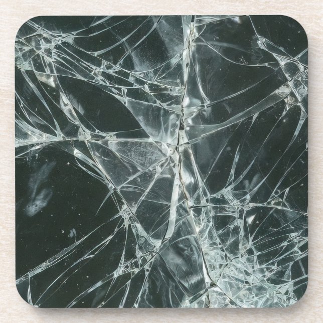 Broken Glass Surface (Style 7) Oil Painting Coaster (Front)