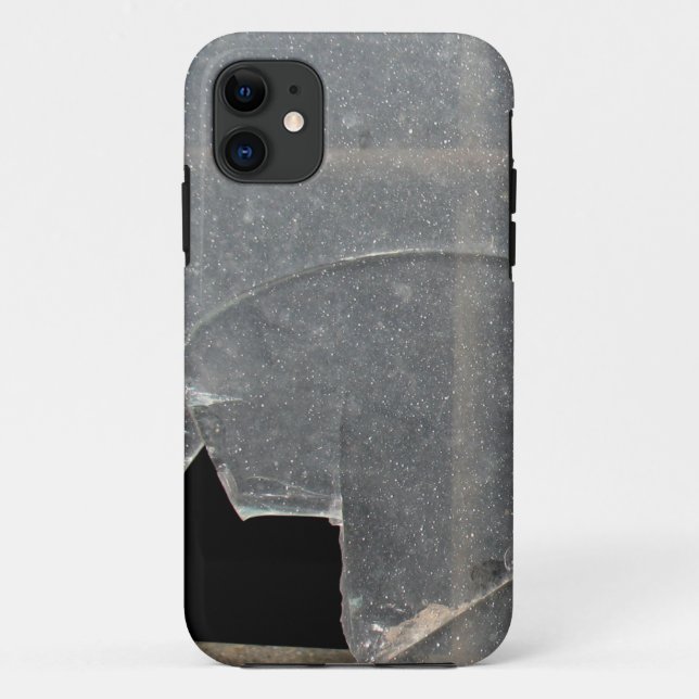 Broken Glass Window With Metal Bar Case-Mate iPhon iPhone Case (Back)