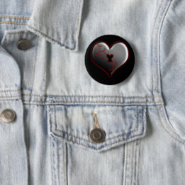 Broken Heart 2 Inch Round Button