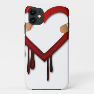 broken heart anti valentines day iPhone 11 case
