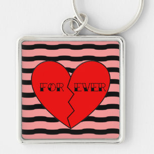 Broken Heart Anti-Valentine's Day Keychain