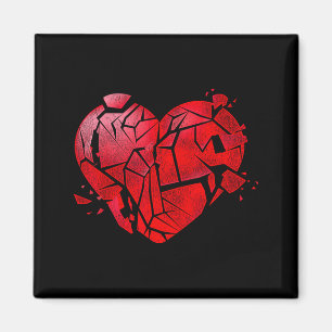 Broken Heart Anti Valentines Day  Magnet