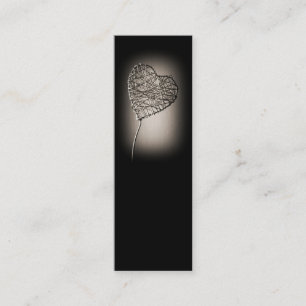 Broken Heart bookmark business card