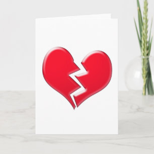 Broken heart card