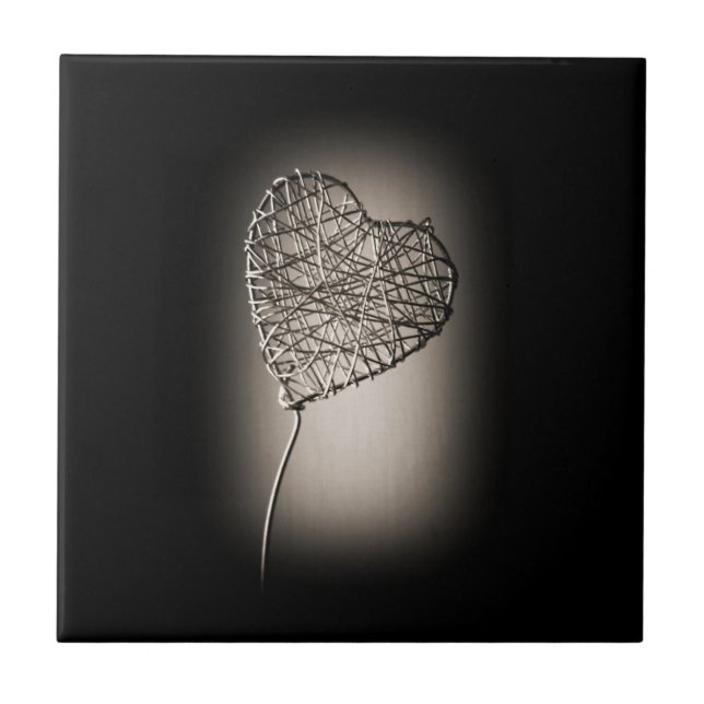 Broken Heart Ceramic Tile (Front)