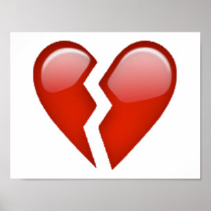Broken Heart - Emoji Poster