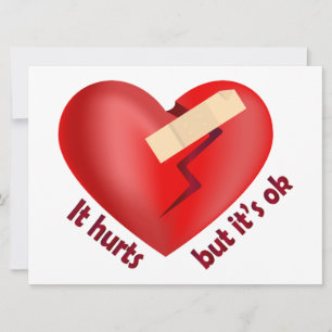 Broken heart healed with patch and life quote