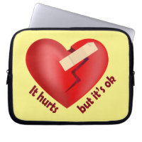 Broken heart healed with patch and life quote