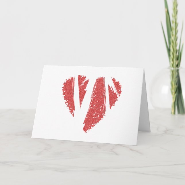 Broken Heart Holiday Card (Front)