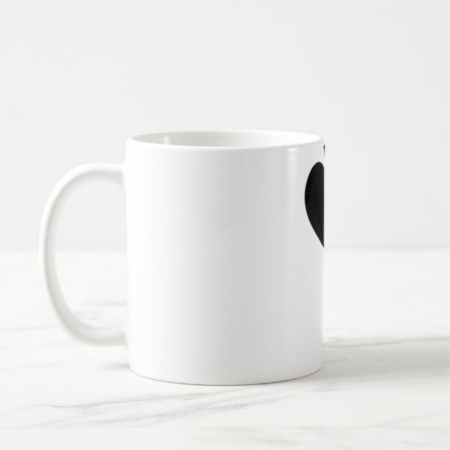 Broken Heart Lollipop Candy Coffee Mug (Left)