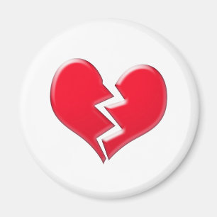 Broken heart magnet