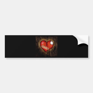 Broken Heart/Mending Heart-bumper sticker