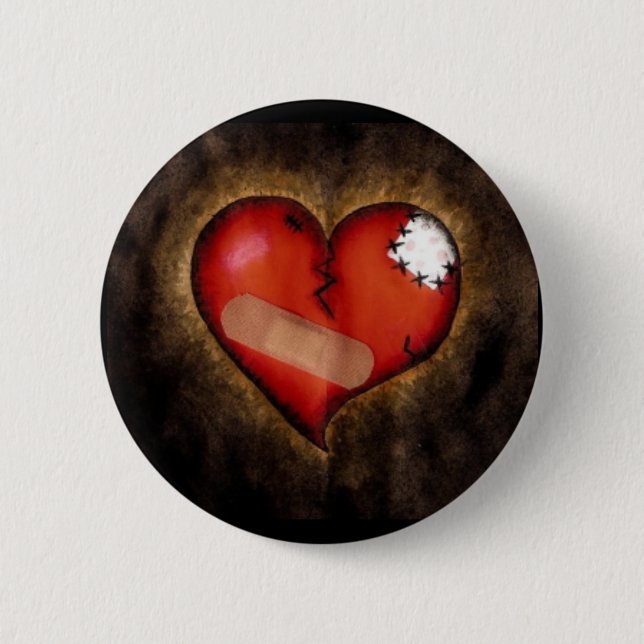 Broken Heart/Mending Heart-button 2 Inch Round Button (Front)