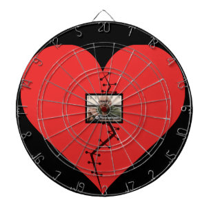 Broken Heart photo personalization divorce gift Dartboard