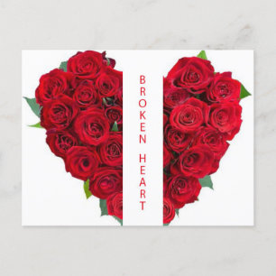 BROKEN HEART POSTCARD