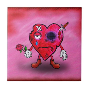 Broken heart tile