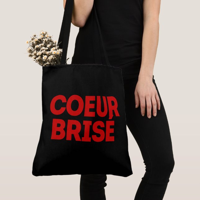 Broken Heart Tote Bag (Close Up)
