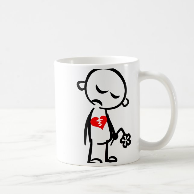 Broken Heart Valentine  Coffee Mug (Right)