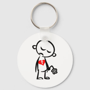 Broken Heart Valentine Keychain