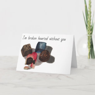 Broken hearted, Sorry!, apology Card