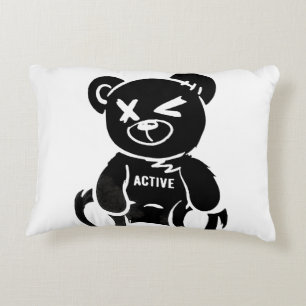 Broken hearts accent pillow