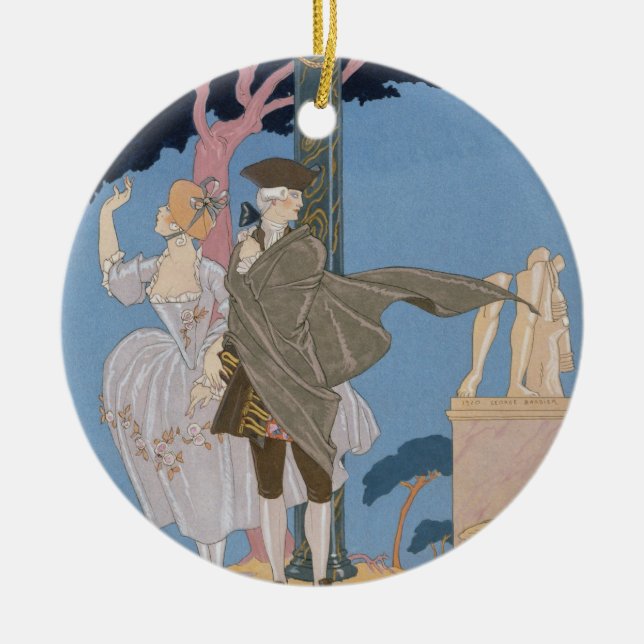 Broken Hearts, Broken Statues, illustration for 'F Ceramic Ornament (Front)