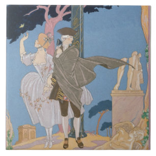 Broken Hearts, Broken Statues, illustration for 'F Tile
