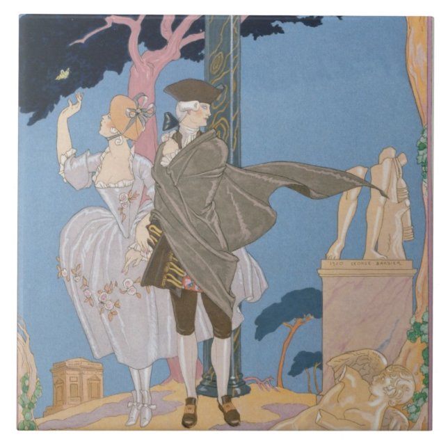 Broken Hearts, Broken Statues, illustration for 'F Tile (Front)