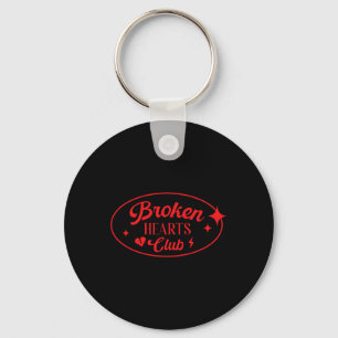 Broken Hearts Club Valentine Retro Alternative Sty Keychain
