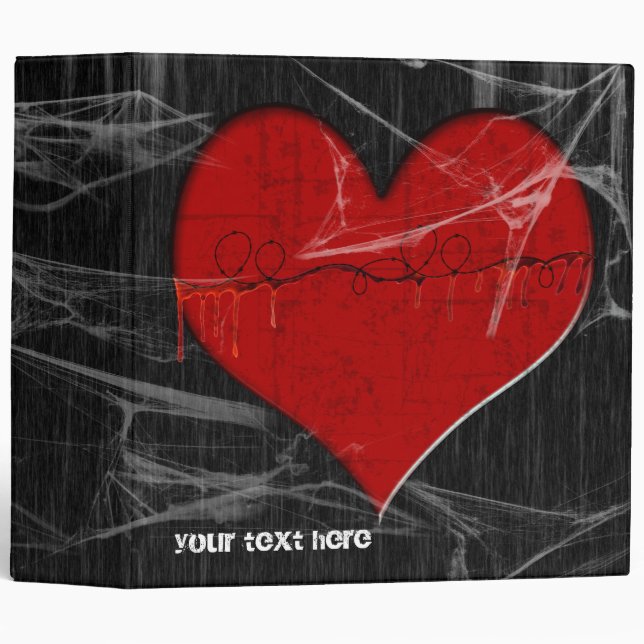 Broken Hearts Goth Binder (Front/Spine)
