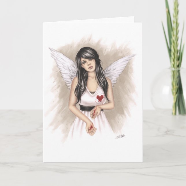 Broken Hearts Greeting Card (Front)