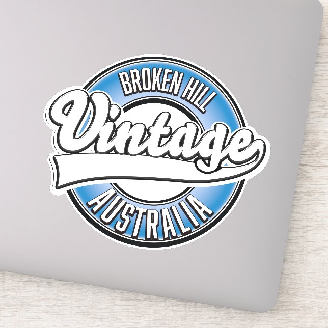 Broken Hill australia vintage style logo. (Detail)