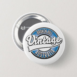 Broken Hill australia vintage style logo. 2 Inch Round Button