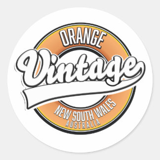 Broken Hill australia vintage style logo. Keychain Classic Round Sticker