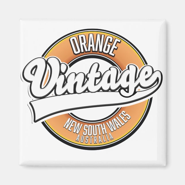 Broken Hill australia vintage style logo. Magnet (Front)