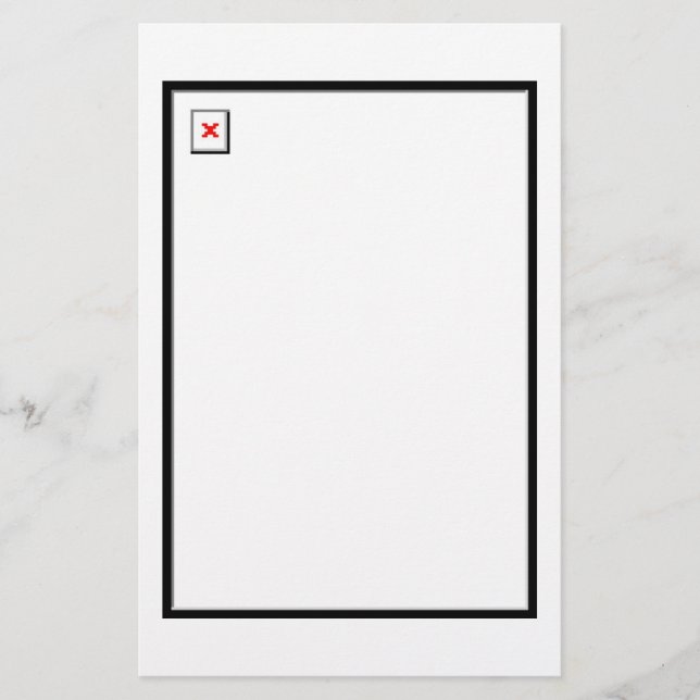 Broken Image Stationery (Front)