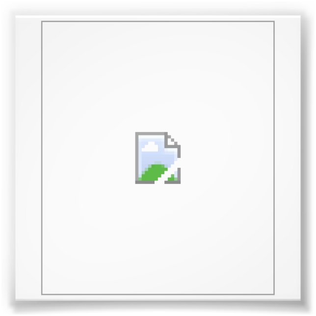 Broken Internet Image Icon Photo Print (Front)