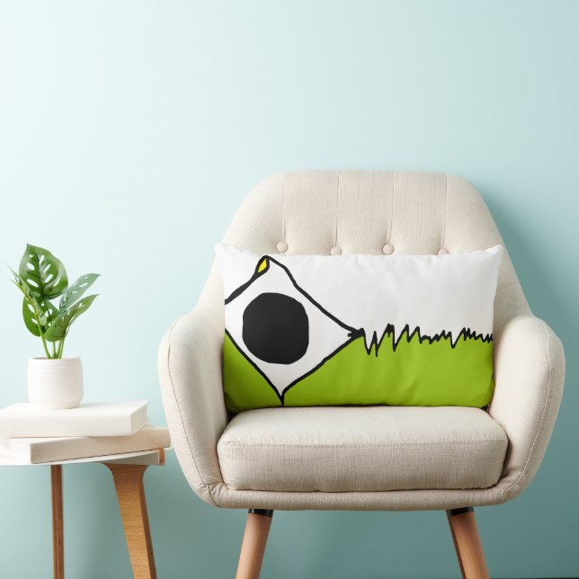 "Broken Kite" Grass Fun Abstract - Graphic Pillow (Chair)