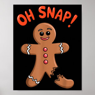 Broken Leg Art For Men Women Kids Broke Foot Broke Poster