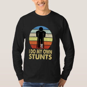 Broken Leg Injury Ankle Knee Funny Get Well Soon G T-Shirt