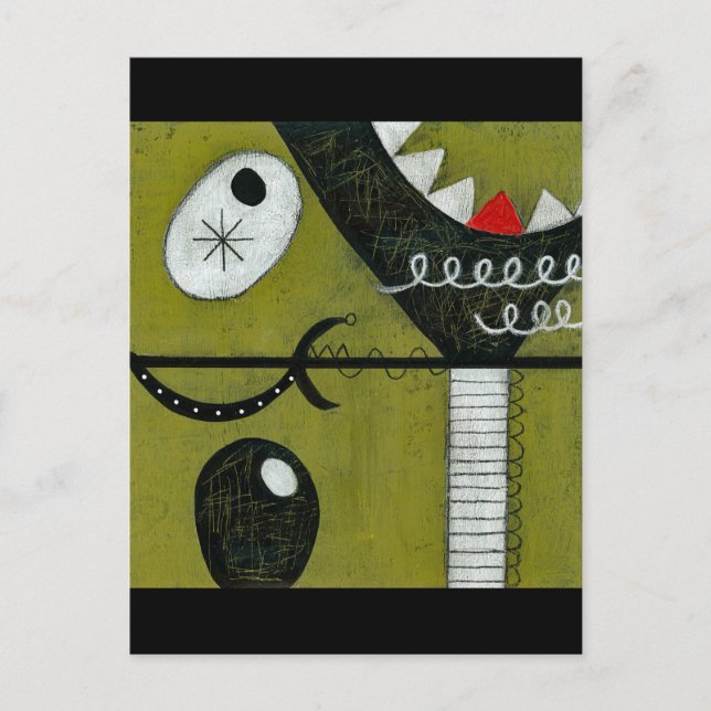 Broken Martini Glass Postcard (Front)