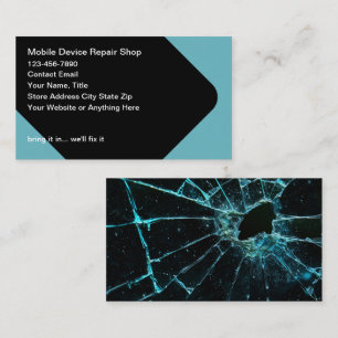 Broken Mobile Device Repair Service Business Card