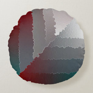Broken mosaic round pillow