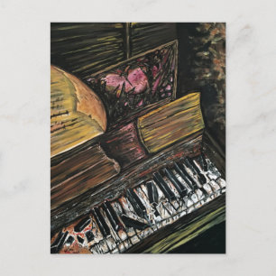 Broken Piano Postcard
