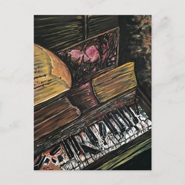 Broken Piano Postcard (Front)