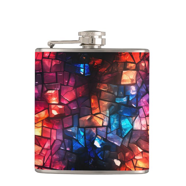 Broken Pieces Hip Flask (Front)