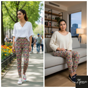 broken stained glass leggings