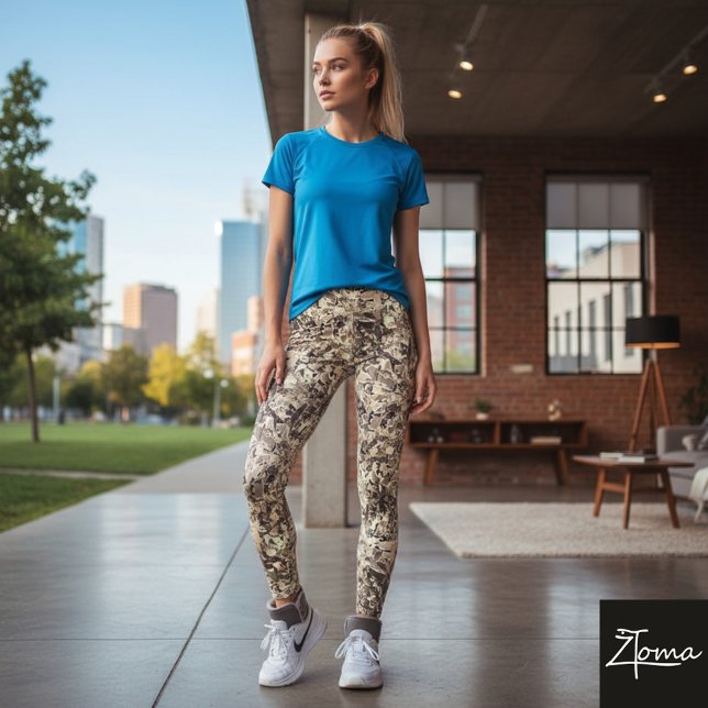 broken stained glass - Sepia Leggings (Creator Uploaded)