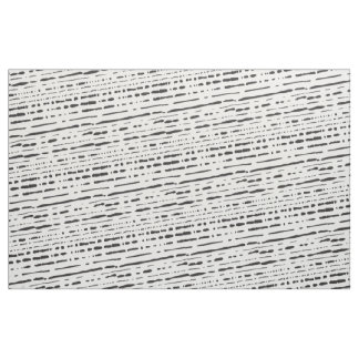 Broken Stripes Black Stripes Fabric
